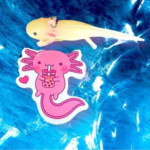 BOBalotl Axolotl Crazy Trending WaterProof Single Decor Accent Sticker